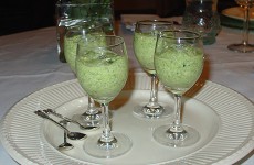 Mousse van courgette en tijm