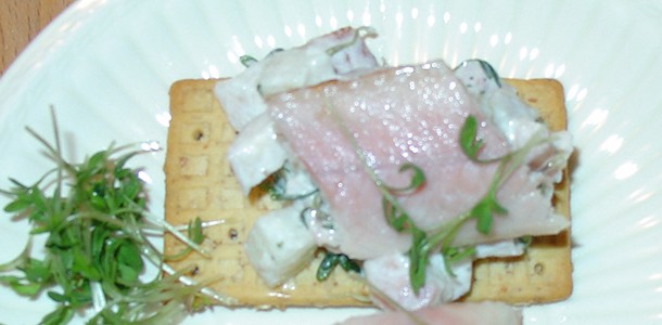 Toast paling appelsalade