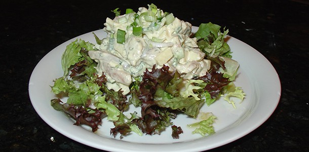 Haringsalade met dille- mosterd dressing
