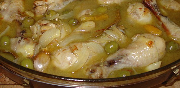 Kip-knoflooktajine